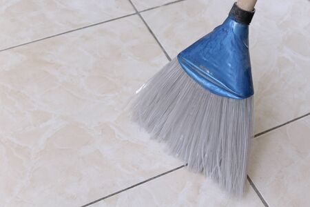 Broom made from recyclable plastic bottleの写真素材