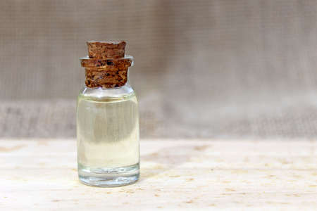 Glass bottle with natural oil