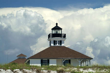 Boca Grande Lighthouse Storm Approachingの写真素材