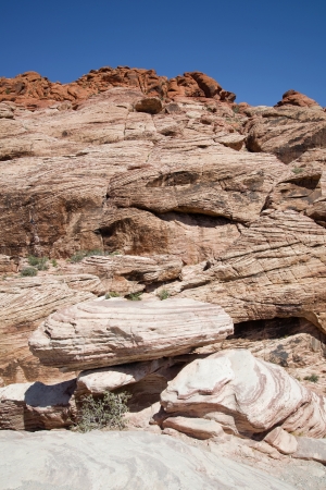 Rock formations in Red Rock Canyon, NVの写真素材