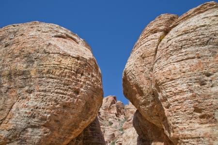 Rock Formations in Red Rock Canyon, Nevadaの写真素材