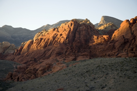 Rock Formations in Red Rock Canyon, Nevadaの写真素材