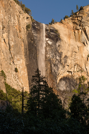 Bridal Veil Falls, Yosemite National Parkの写真素材