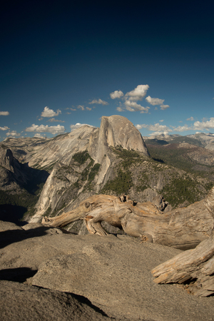 Half Dome in Yosemite National Park from Glacier Pointの写真素材