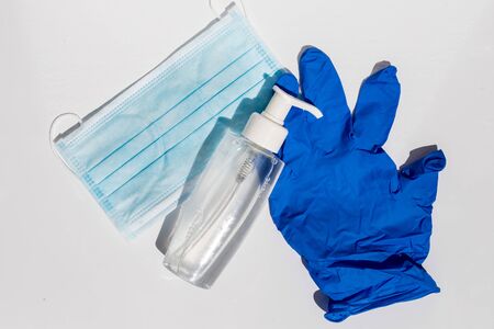 different medical equipment on a white backgroundの写真素材