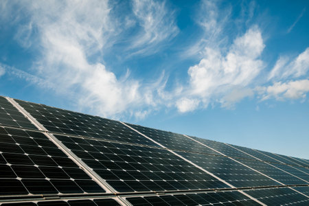 solar panels on the field