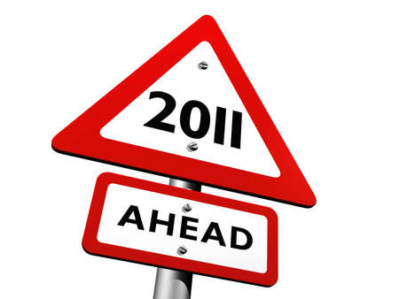Sign Indicating 2011 Ahead
