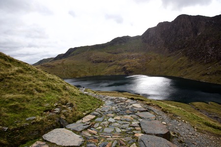 Llyn Lladaw, Snowdonの写真素材
