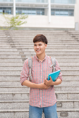 Student in campusの写真素材