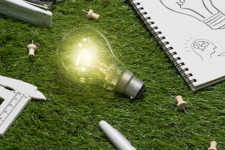 In search of great idea. Creative idea conceptの写真素材