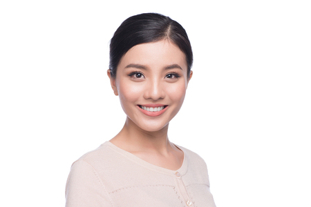 Headshot of cute asian woman professional. Architect businesswomanの写真素材
