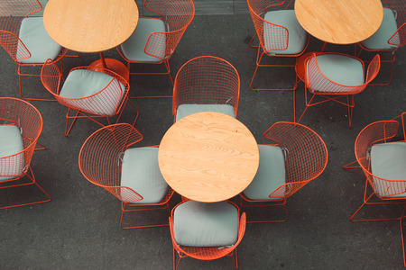 Coffee shop. Decoration and furniture in cafeの写真素材