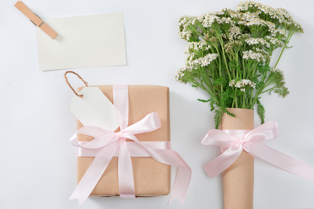 Flowers composition for Mother's day. Love backgroundの写真素材
