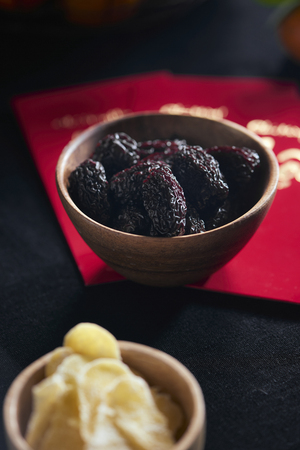 Vietnamese food for Tet holiday in spring, jam is traditional food on lunar new year