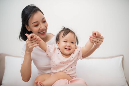 happy mother and child togetherの写真素材