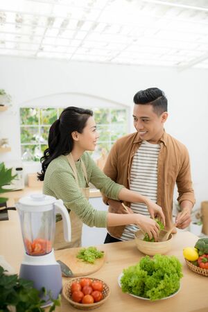 Couple Cooking Hobby Lifestyle Concept
