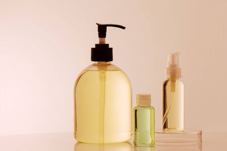Researchers are using glassware in laboratories, research on cosmetics and energy.の写真素材