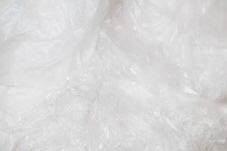 plastic bottles stack to recycle on white background