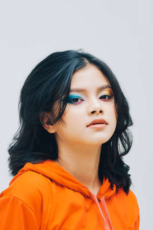 Beauty shoot of young fresh, full of energy girl