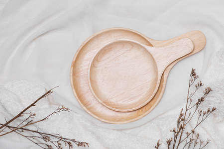 Design concept of mockup arious kitchenware utensils set on table.の写真素材