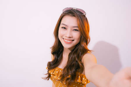 Female traveling to travel weekends getawayの写真素材