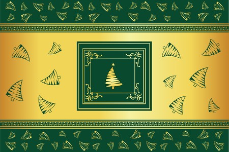 abstract Christmas background with some tree のイラスト素材