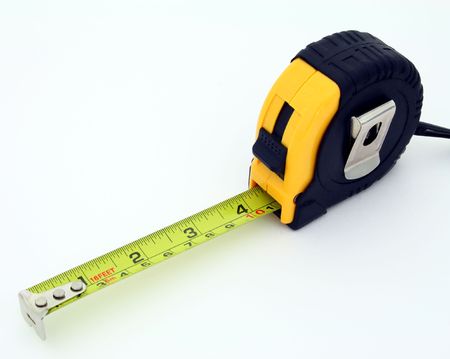 tape measure on white