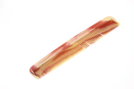 comb over a white surface
