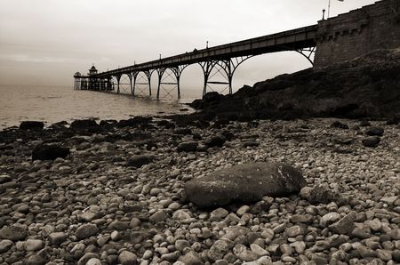 Clevedon Pierの写真素材