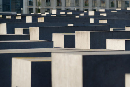 25th of June 2017, Berlin, Germany: At the Memorial to the Murdered Jews of Europe. Tourists are visiting the site.のeditorial素材
