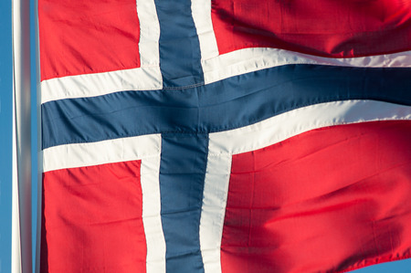 Norwegian flagの写真素材