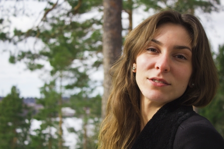 Portrait of young beautiful sexy womanの写真素材