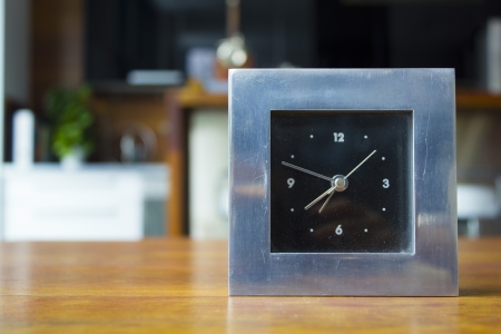 Clock on the table
