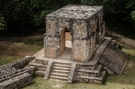 Ek Balam ancient mayan zone, located at Yucatan, Mexicoの写真素材