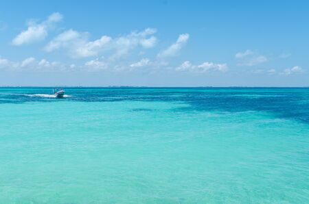 Transparent waters of Punta Norte Beach, Isla Mujeres