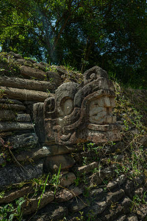 Ancient mayan city known as Tonina, Chiapas, Mexicoの写真素材