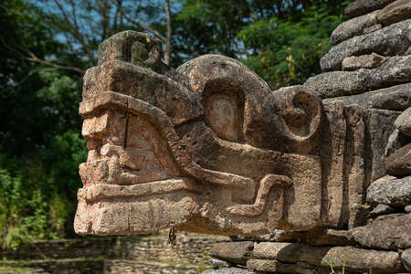 Ancient mayan city known as Tonina, Chiapas, Mexicoの写真素材