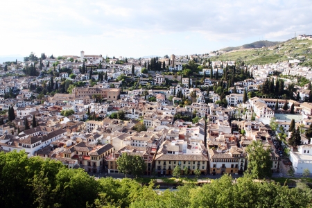Aerial view, Granada, Spain の写真素材