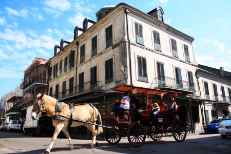Carriage in French Quarter  New Orleansのeditorial素材