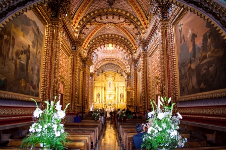 Picture of San Diegos church, at Morelia Michoacan Mexico のeditorial素材