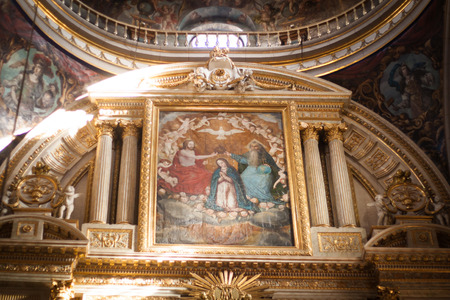 Inside church at puebla, mexicoのeditorial素材
