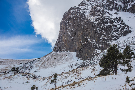 View of Nevado de Toluca in Central Mexico.の写真素材