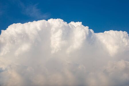 Sky clouds close up in a sunny day.の写真素材