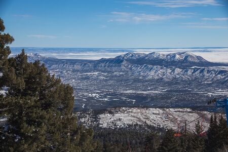 New Mexico, Albuquerque scenic mountain landscape shot at Sandia Peak National Park.