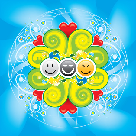 happy worldのイラスト素材