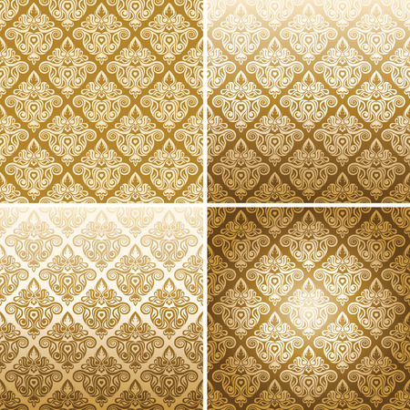 vector floral wallpaperのイラスト素材