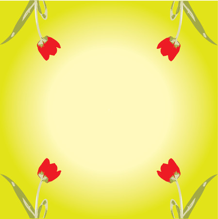 Tulip background - vector illustrationのイラスト素材