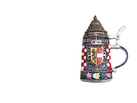 Beer mug magnet with clipping pathの写真素材