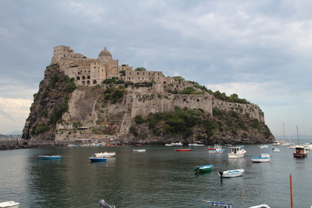 Aragonese Castle, Ischia, Italyのeditorial素材