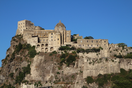 Aragonese Castle, Ischia, Italyのeditorial素材